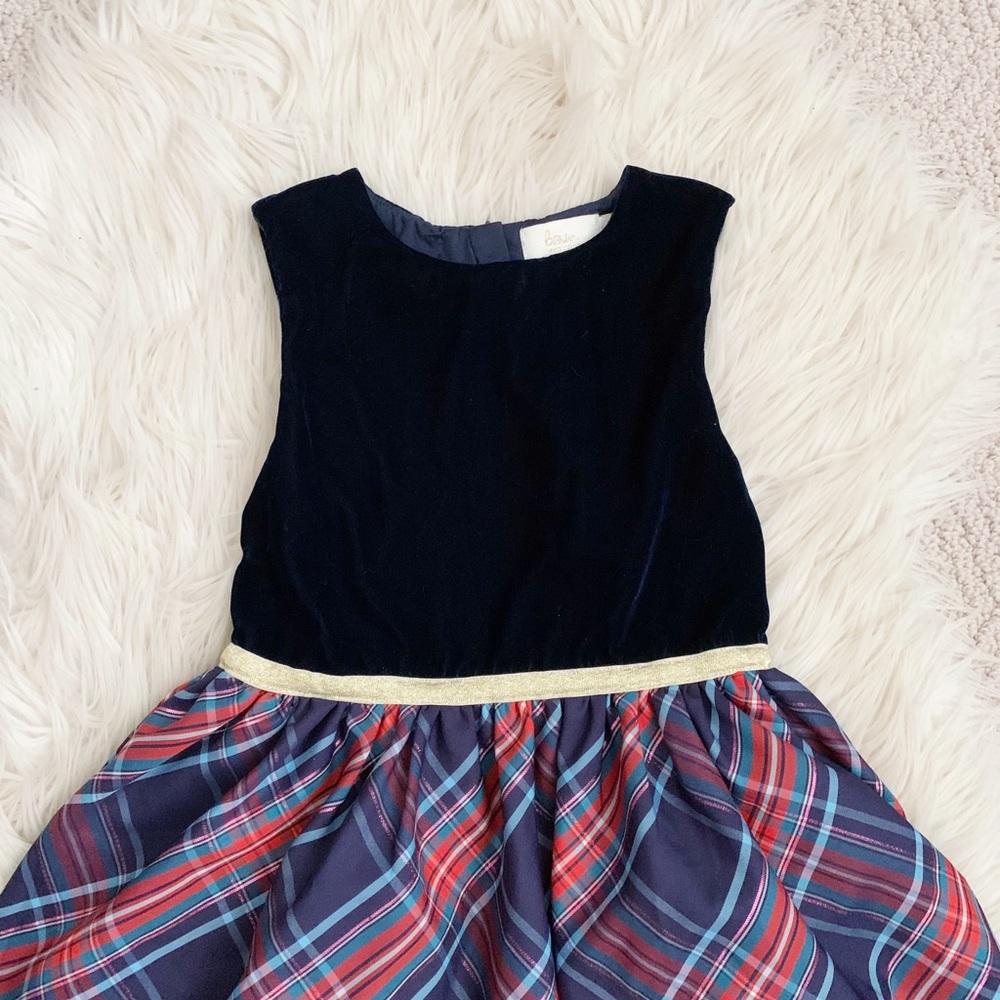 (SOLD) Mini Boden Velvet Tulle Holiday Dress - Picture 3 of 9